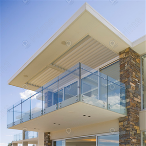 Garde-corps en verre avec mains courantes en <span class=keywords><strong>bois</strong></span> Verre trempé Accents en <span class=keywords><strong>bois</strong></span> Clous en métal Convient aux intérieurs modernes classiques - Product Image 6