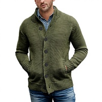 Nouveau modèle 2025 – Manteau polaire à capuche simple boutonnage pour homme, style britannique, en tissu de laine