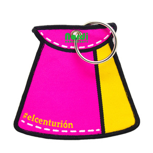 Nuevo diseño personalizado forma tejida bordada llaveros motocicleta <span class=keywords><strong>botella</strong></span> forma tejida llavero Jet Tag con llavero <span class=keywords><strong>de</strong></span> Metal - Product Image 3