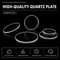 Optically Polished Fused Silica Wafer Quartz Glass Plate for Optical Instrument Quartz Window