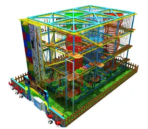 Logiciel équipement de divertissement aire de jeux parc d'attractions intérieur thème de la Jungle populaire enfants taille personnalisée gratuite. Fournir Unique