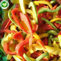 Piments forts mélangés de différentes couleurs surgelés IQF XMSD |   Approvisionnement en vrac de légumes rouges, verts et jaunes