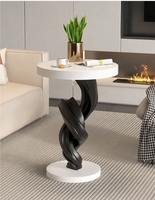 Grande table basse multifonctionnelle moderne en résine écologique pour décoration de sol, à placer près du canapé ou du téléviseur