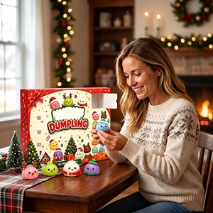 Calendario de Adviento de Navidad 2026 de Japón, Juguete Sensorial Blando de Dumpling, Set de 24 Piezas, Caja Sorpresa de Vacaciones, ¡Venta Caliente! - Product Image 4