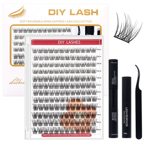 Fabricant de faux <span class=keywords><strong>cils</strong></span> à Qingdao, OEM Europe, extensions de <span class=keywords><strong>cils</strong></span> spectaculaires de 8 à 18 mm, longueurs mixtes, <span class=keywords><strong>cils</strong></span> DIY 3D Manga - Product Image 3