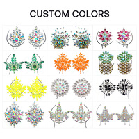 Cache-tétons fantaisie en résine et strass, bijoux corporels adhésifs pour lingerie, festivals, carnaval, rave