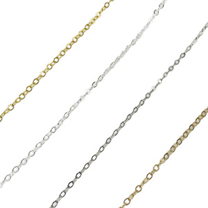 Cadena de joyería roja brillante, cadena fina en forma de O para clavícula, chapada en metal, de una yarda, para accesorios de disfraz Hanfu DIY - Product Image 5