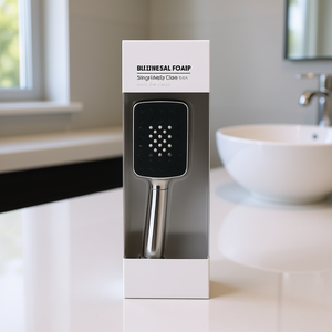 Single Hand Spray Soap Dispenser Silver Metal Household Cleaning Tool - Product Image 2