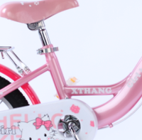 Vélo pour enfants mignon en forme de chaton, couleur rose vif, pour filles et garçons de 2 à 7 ans, avec des tailles de 12, 16 et 20 pouces, fourche en acier, type pédale