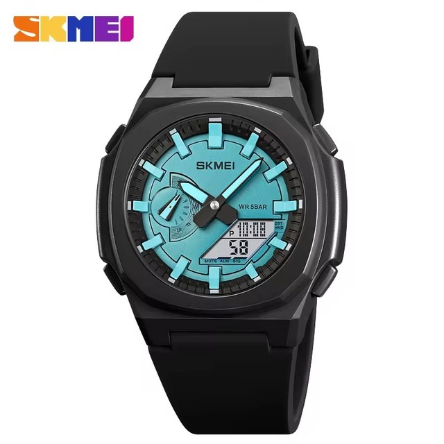 Skmei 2091 Back Light 50M Water Resistant Watches Waterproof Week LED Shock Resistant Digital Alarm Silicone Strap Wristwatches