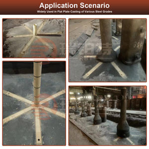 Control de flujo de metal refractario prensado en seco ladrillos de fuego para fundición de aleación de hierro/acero - Product Image 4