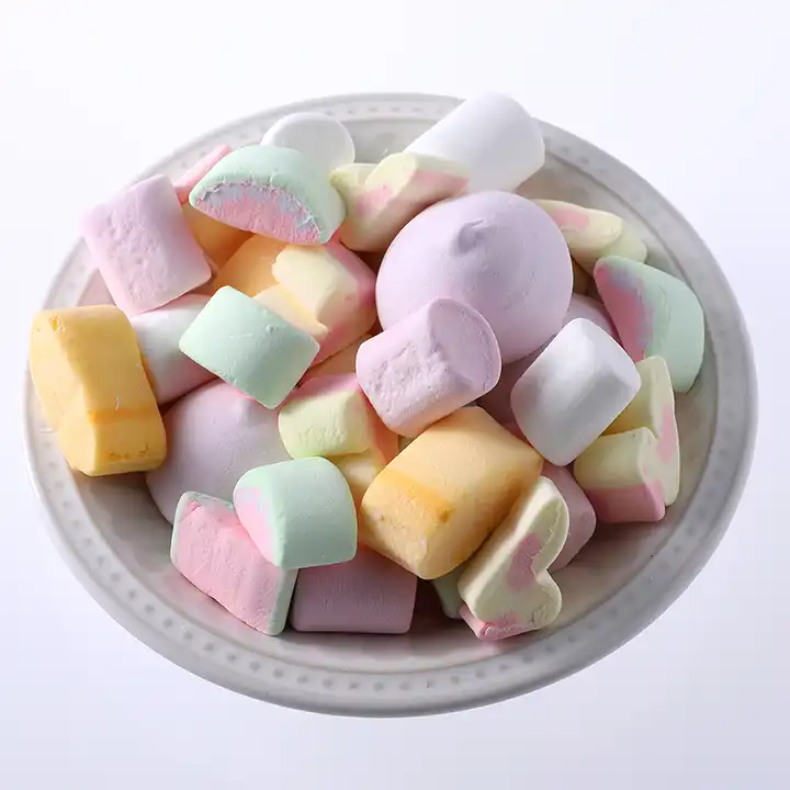 cibo di caramelle marshmallow senza zucchero di forma differente