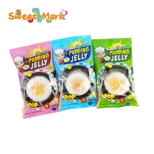 Funny Fried Egg Pudding Soft Jelly Candy With Sweet Sour Powder Sugar