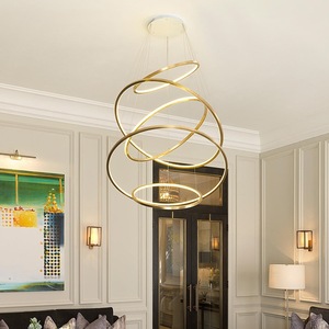 JYLIGHTING illuminazione domestica moderna <span class=keywords><strong>lampadario</strong></span> decorativo con anello irregolare <span class=keywords><strong>classico</strong></span> con cornice dorata di lusso - Product Image 5