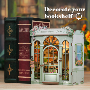 <span class=keywords><strong>CuteBee</strong></span> gros Miniature livre Nook Kit bricolage maison artisanat 3d bois Puzzles pour adultes - Product Image 2