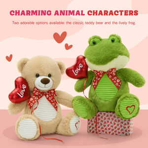 Meilleures ventes de jouets en peluche en forme de cœur, ours en peluche, grenouille, pour les amoureux, symbole d'<span class=keywords><strong>amour</strong></span> pour la Saint-Valentin, cadeau d'anniversaire - Product Image 1