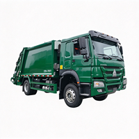 Camion à ordures compacteur diesel Sinotruk de 16 mètres cubes, 4x2, manuel, Euro 3, avec pompe pour le transport des déchets urbains et ruraux