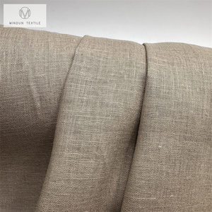 Mindun couleur unie imprimé respectueux de la peau en gros été respirant en gros coton <span class=keywords><strong>lin</strong></span> mélange tissu par la cour pour soutien-gorge - Product Image 4