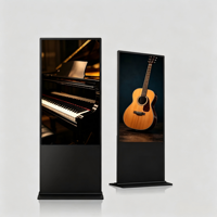 Reproductor de Publicidad Android Tipo Tótem para Interiores, Kiosco Interactivo con Pantalla Táctil, Monitor de Señalización Digital LCD Full HD
