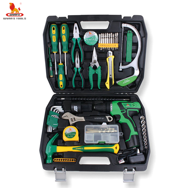 Multifunctional 66pcs Lithium Electric Drill Tool Sets for Hardware Tool Set