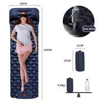 Matelas de couchage gonflable automatique de haute qualité, tapis de tente auto-gonflant pour activités de plein air comme la randonnée, logo personnalisé, imperméable à l'humidité