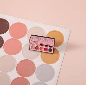 Casero Original lindo rosa púrpura fresa sombra de ojos paleta broche niñas accesorio insignia solapa Pin con regalo de recuerdo - Product Image 2