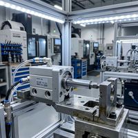 Cilindro de Montaje Libre Mini CDUJB16-10D de Doble Acción para Equipos de Ensamblaje Automatizado / Recogida y Colocación
