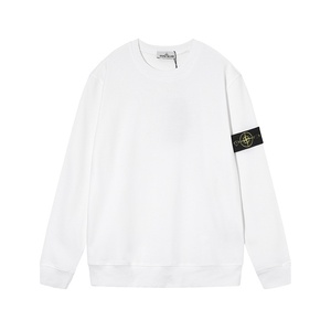 <span class=keywords><strong>Pull</strong></span> à manches longues en pur <span class=keywords><strong>coton</strong></span>, couleur unie, avec logo brodé, col, motif boussole en pierre, style île, pour le commerce transfrontalier, collection automne - Product Image 4