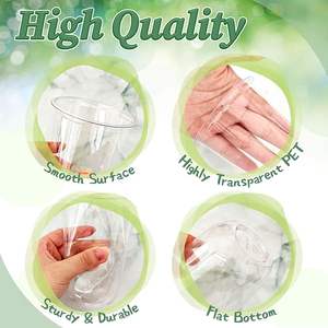 Vaso Desechable de PET de 12oz y 16oz para Bebidas Frías - Diseño Elegante y Liso de Vaso U PP - Product Image 5