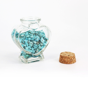 Nouvelle mode bouteille de stockage <span class=keywords><strong>en</strong></span> forme de <span class=keywords><strong>coeur</strong></span> bonbons vide mariage décorer <span class=keywords><strong>verre</strong></span> maison fêtes décorations conteneur avec couvercle <span class=keywords><strong>en</strong></span> liège - Product Image 6