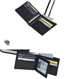 BOSHIHOHO Custom Bifold Genuine Leather Mens <b>Wallet</b> <b>RFID</b> <b>Blocking</b> Vintage Short Credit Card Holder Open Closure Engraved Design - Product Image 4