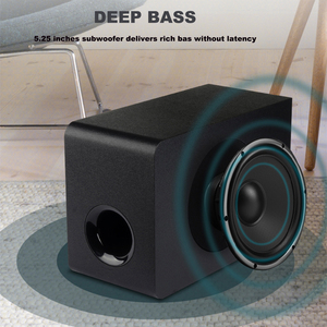 Samtronic-altavoz multimedia para <span class=keywords><strong>pc</strong></span>, barra de sonido inalámbrica para TV, con cable, subwoofer aux, óptico, USB, 100W, 2,1 canales - Product Image 5