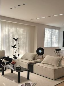 <span class=keywords><strong>Rideaux</strong></span> en tissu fantaisie électriques <span class=keywords><strong>pour</strong></span> salon et balcon cloison de fenêtre intelligente stores verticaux écran technique uni - Product Image 3