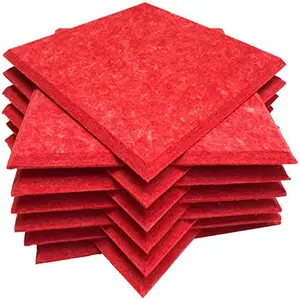 Eco Friendly High Sound Absorption Lightweight Fire-proof Polyester Fiber Acoustic Panels PET Acoustic Panels