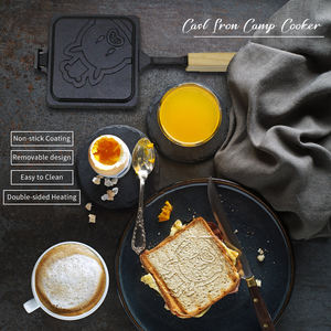 Cookwin Manual para hornear gofres de hierro fundido japonés para el hogar cocina Taiyaki Cake Maker - Product Image 5