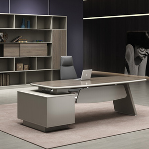 Mesa de oficina de director en forma de L de lujo de gama alta Yazhi Gerente CEO Boss Mesa de oficina ejecutiva moderna Escritorio - Product Image 6