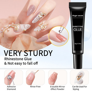 Nuevo Gel Adhesivo para Uñas con Diamantes 10g, Requiere Lámpara UV, Pegamento para Gemas de Uñas, Cristal 3D, Super Pegamento - Product Image 3