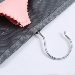 Washable Double Sides Bra Underwear Closet Hanging Organizer Storage Bag With 360 Degree Stainless Steel Metal Hanger - Product Image 5