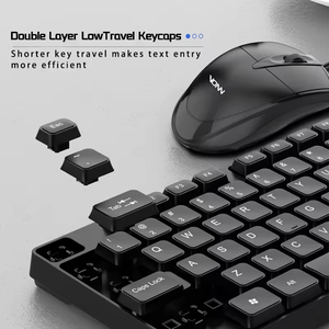Ensemble clavier et souris filaires optiques pour bureau, fin et universel, en stock - Product Image 5