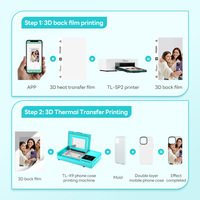 Nueva Máquina Automática de Transferencia de Carcasas de Teléfono Multicolor TL-X9, Impresora de Etiquetas de Sublimación de Cama Plana con 1 Año de Garantía