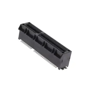 5-2337939-2 64 Position Female Card Edge PCI Express Gold 523379392 1.00mm Pitch Black Edgeboard Connector