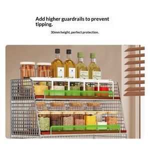 ชั้นวางของในครัวสไตล์วินเทจ แบบตั้งโต๊ะ มุมห้อง สามชั้น ทำจากไม้ อเนกประสงค์ สำหรับเก็บเครื่องเทศ ผัก <span class=keywords><strong>ผล</strong></span><span class=keywords><strong>ไม้</strong></span> - Product Image 3