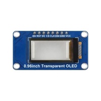 Modul Layar OLED Transparan 0,96 inci Resolusi 128*64 Antarmuka SPI/I2C IC Driver SSD1312