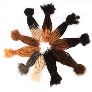 <span class=keywords><strong>Indian</strong></span> Remy Crochet Dreads Locks Natürliches menschliches Haar Strukturierte Dreadlocks Extensions Locs Haar verlängerung - Product Image 1