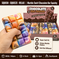 Southpeak Toy Barre de chocolat en mousse PU à remontée lente, jouet anti-stress à presser, Squishy Factory CE OEM Vente en gros