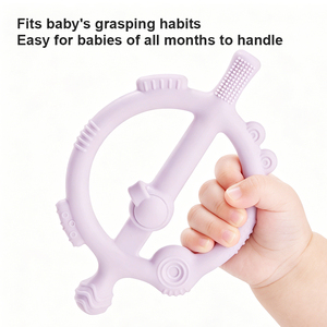 Anneaux <span class=keywords><strong>de</strong></span> <span class=keywords><strong>dentition</strong></span> en silicone <span class=keywords><strong>de</strong></span> qualité alimentaire pour bébé, jouet à mâcher souple pour la <span class=keywords><strong>dentition</strong></span> - Product Image 2