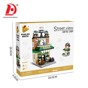 Kit de blocs de construction City Mini Street View Coffee House, 237 pièces, briques compatibles, jouet éducatif, <span class=keywords><strong>puzzle</strong></span> d'assemblage, jouets DIY - Product Image 6