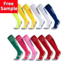 Échantillon gratuit de chaussettes sportives en mélange de coton et de nylon anti-salissure et anti-transpiration avec logo personnalisé pour hommes et femmes