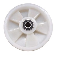 Chariot à palettes hydraulique robuste 180*50 Pu/Nylon (PA) avec roues de support de charge