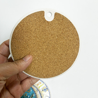 Posavasos Redondo de Cerámica con Relieve 3D, Mapa de Chipre, Diseño de Ojo Turco, Recuerdo de Viaje de Chipre, Decorativo para Café, Té y Bebidas